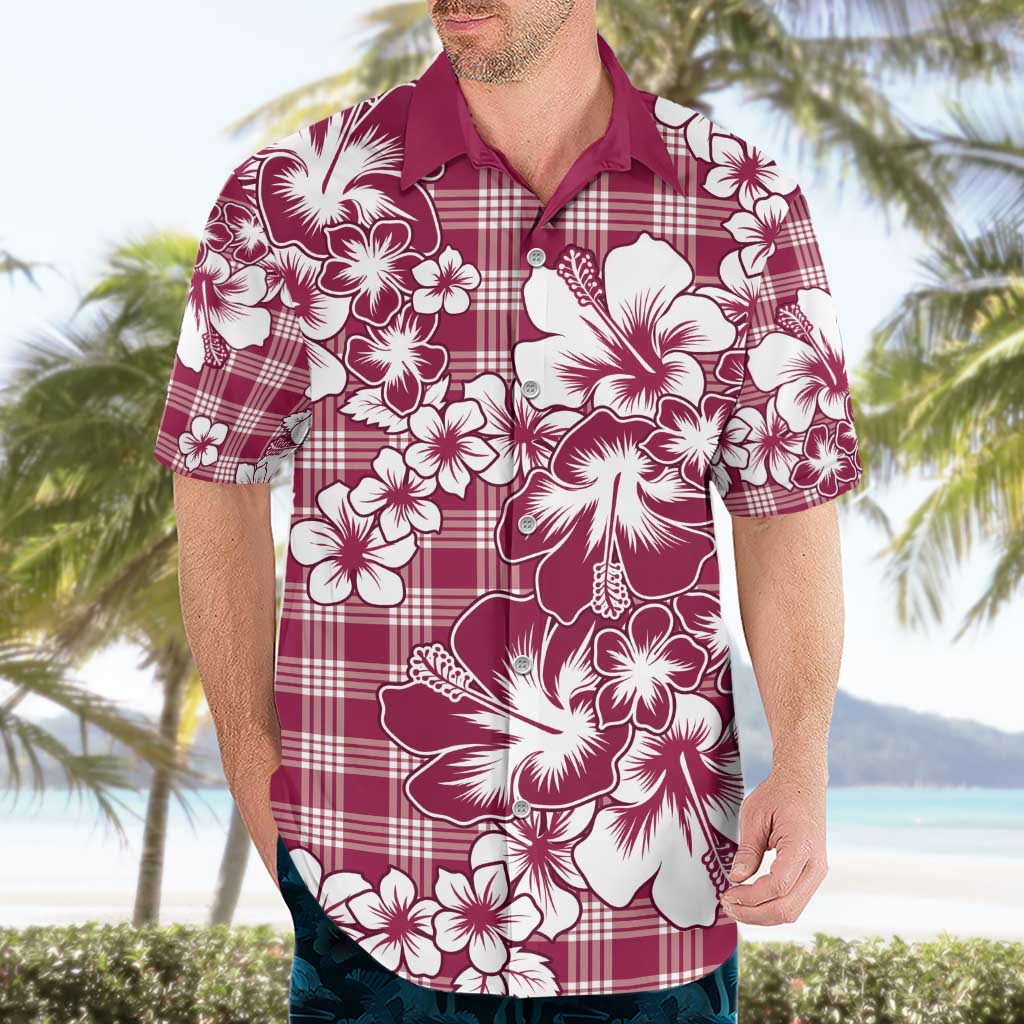 Hibiscus Pakala Royal Magenta Hawaiian Shirt Tropical Floral Stylized - Polynesian Pride