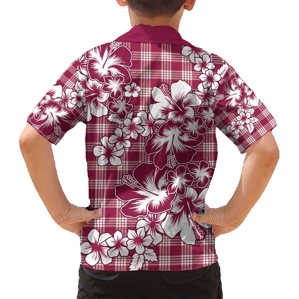 Hibiscus Pakala Royal Magenta Hawaiian Shirt Tropical Floral Stylized - Polynesian Pride