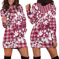 Hibiscus Pakala Royal Magenta Hoodie Dress Tropical Floral Stylized - Polynesian Pride
