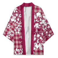 Hibiscus Pakala Royal Magenta Kimono Tropical Floral Stylized - Polynesian Pride