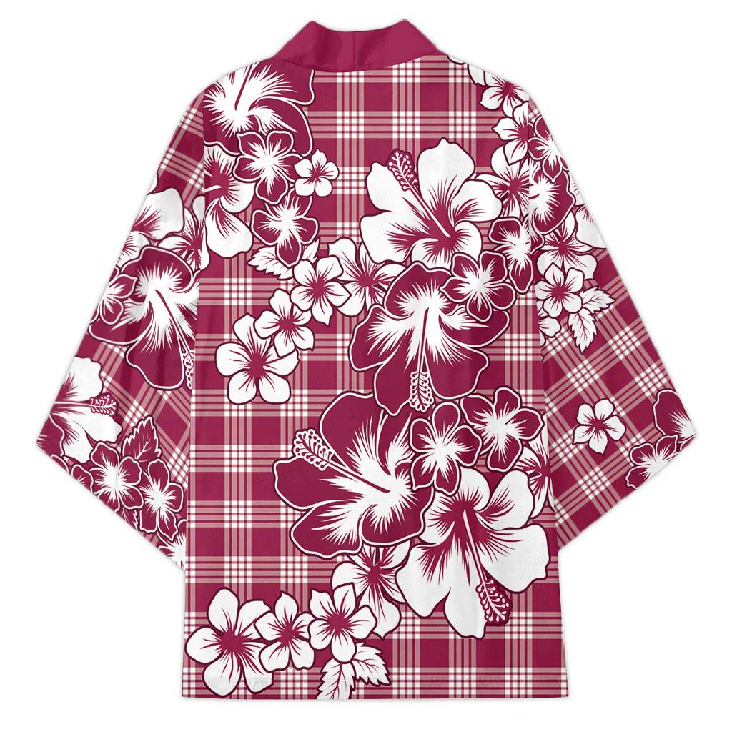 Hibiscus Pakala Royal Magenta Kimono Tropical Floral Stylized - Polynesian Pride