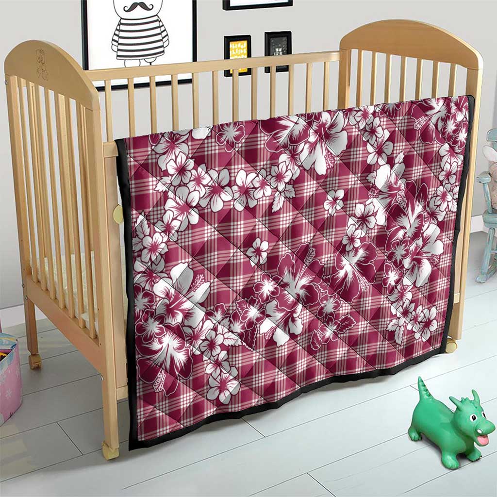 Hibiscus Pakala Royal Magenta Quilt Tropical Floral Stylized - Polynesian Pride