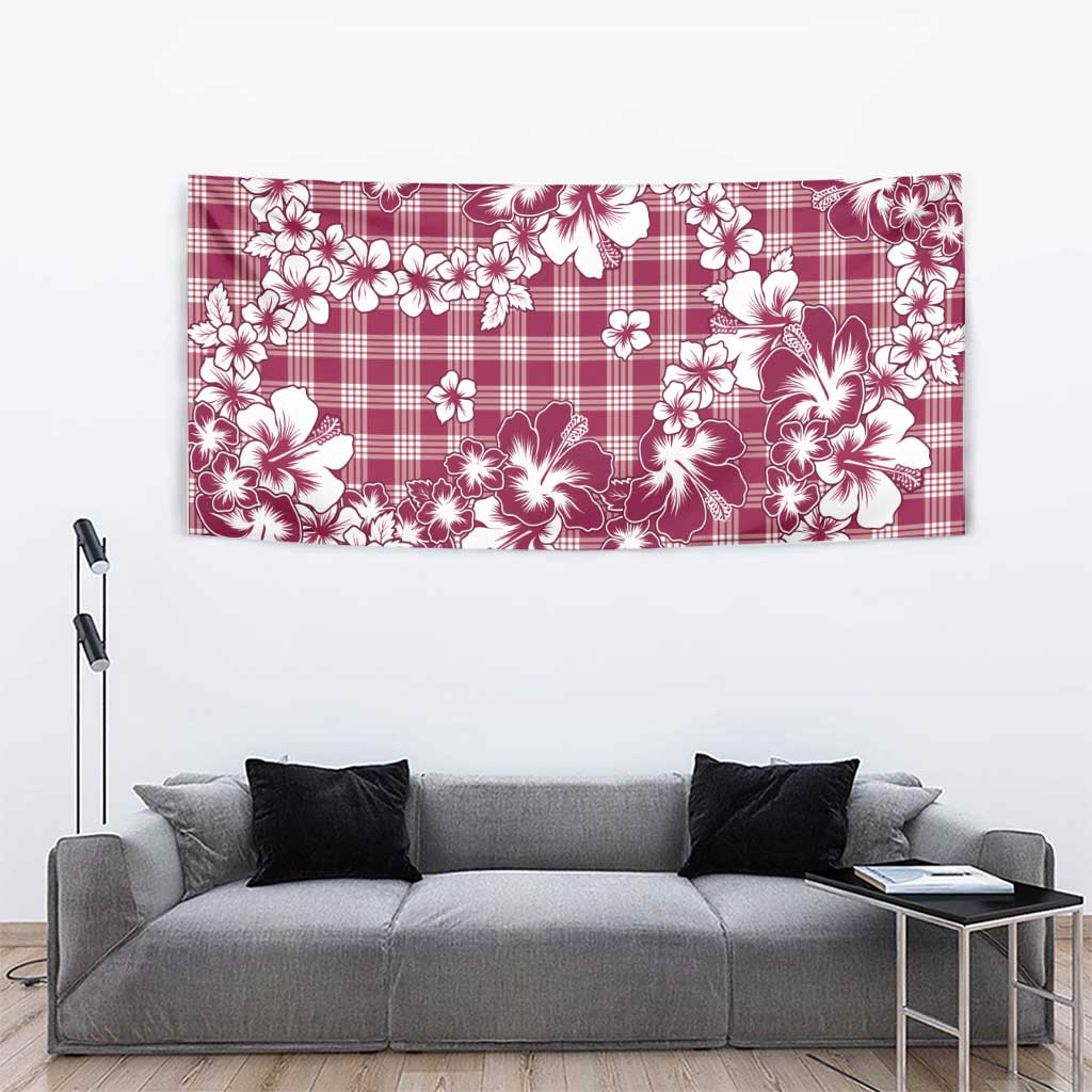Hibiscus Pakala Royal Magenta Tapestry Tropical Floral Stylized - Polynesian Pride