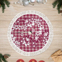 Hibiscus Pakala Royal Magenta Tree Skirt Tropical Floral Stylized - Polynesian Pride