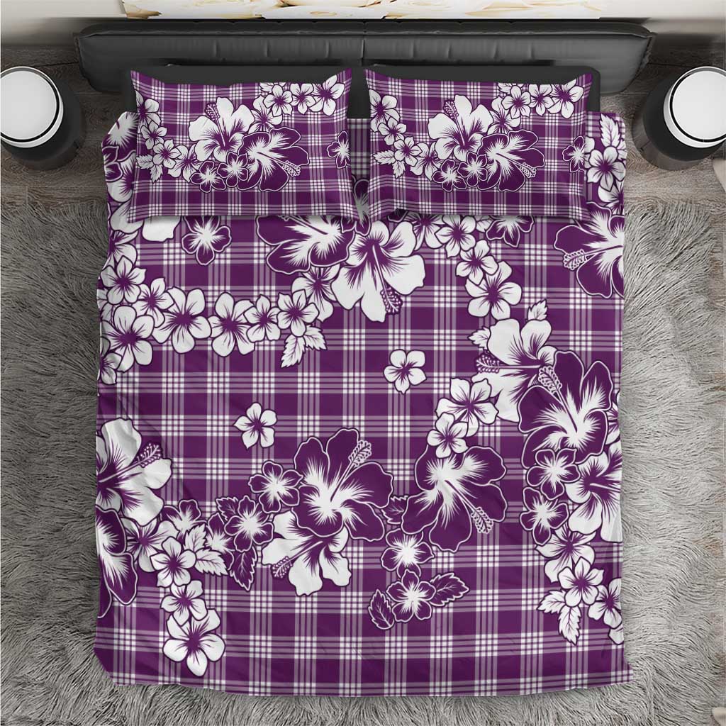 Hibiscus Pakala Sweetie Purple Bedding Set Tropical Floral Stylized - Polynesian Pride