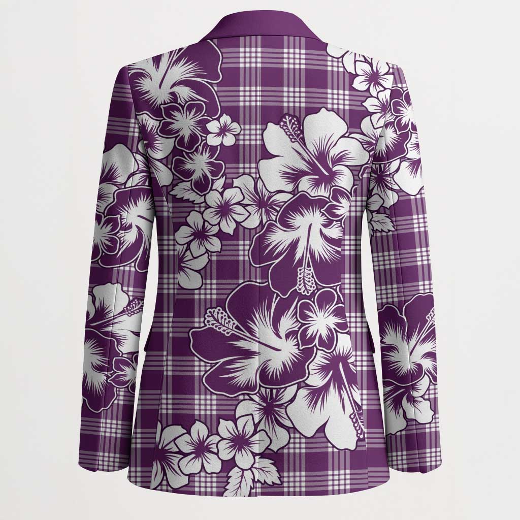 Hibiscus Pakala Sweetie Purple Blazer Tropical Floral Stylized - Polynesian Pride
