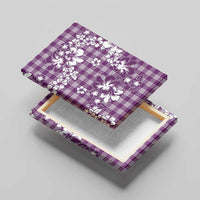 Hibiscus Pakala Sweetie Purple Canvas Wall Art Tropical Floral Stylized - Polynesian Pride