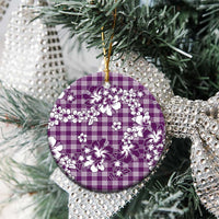 Hibiscus Pakala Sweetie Purple Ceramic Ornament Tropical Floral Stylized - Polynesian Pride