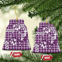 Hibiscus Pakala Sweetie Purple Ceramic Ornament Tropical Floral Stylized - Polynesian Pride