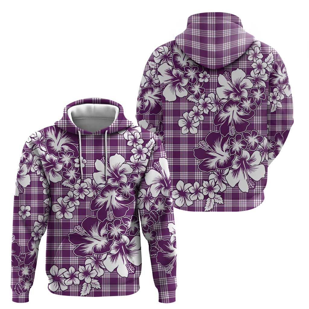 Hibiscus Pakala Sweetie Purple Hoodie Tropical Floral Stylized - Polynesian Pride