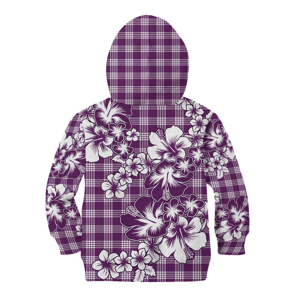 Hibiscus Pakala Sweetie Purple Kid Hoodie Tropical Floral Stylized LT01 - Polynesian Pride