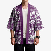 Hibiscus Pakala Sweetie Purple Kimono Tropical Floral Stylized - Polynesian Pride