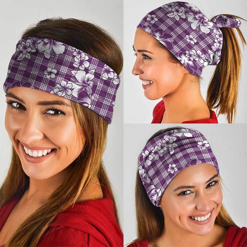 Hibiscus Pakala Sweetie Purple Neck Gaiter Tropical Floral Stylized - Polynesian Pride