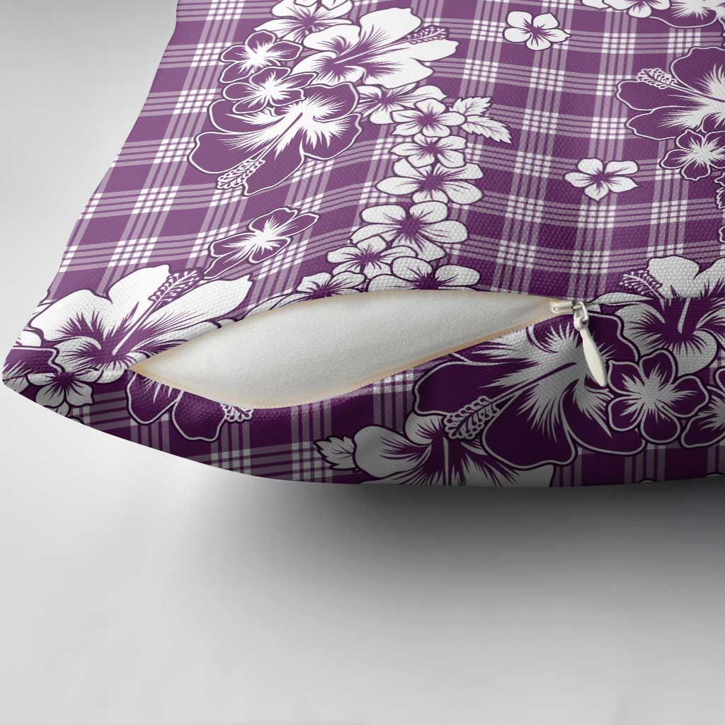 Hibiscus Pakala Sweetie Purple Pillow Cover Tropical Floral Stylized - Polynesian Pride