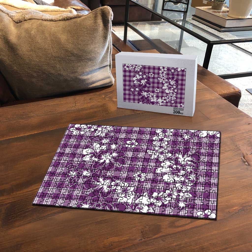 Hibiscus Pakala Sweetie Purple Puzzle Tropical Floral Stylized - Polynesian Pride