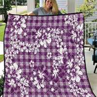 Hibiscus Pakala Sweetie Purple Quilt Tropical Floral Stylized - Polynesian Pride