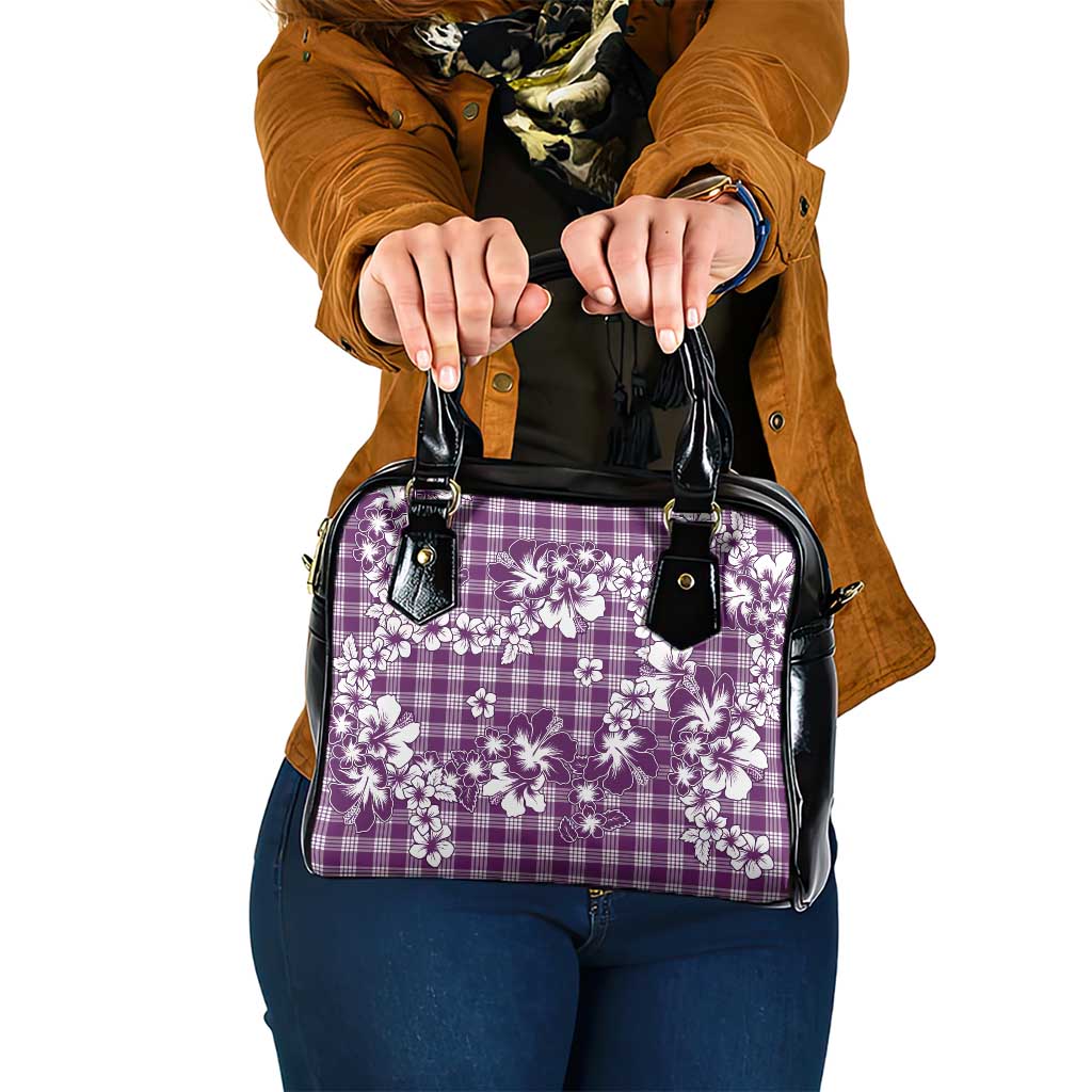 Hibiscus Pakala Sweetie Purple Shoulder Handbag Tropical Floral Stylized - Polynesian Pride