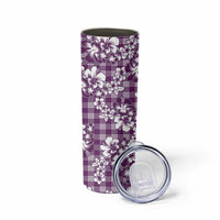 Hibiscus Pakala Sweetie Purple Skinny Tumbler Tropical Floral Stylized - Polynesian Pride
