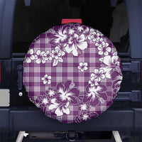 Hibiscus Pakala Sweetie Purple Spare Tire Cover Tropical Floral Stylized - Polynesian Pride