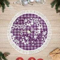 Hibiscus Pakala Sweetie Purple Tree Skirt Tropical Floral Stylized - Polynesian Pride