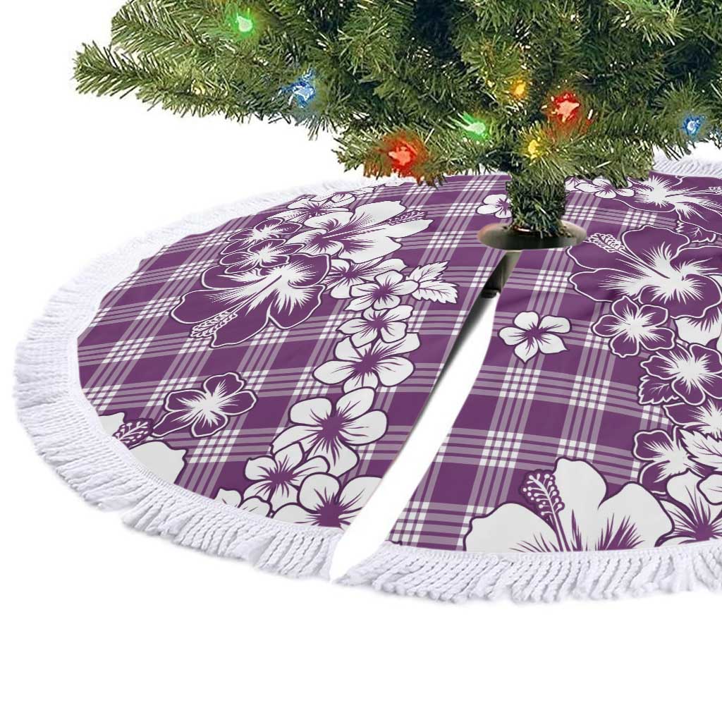 Hibiscus Pakala Sweetie Purple Tree Skirt Tropical Floral Stylized - Polynesian Pride