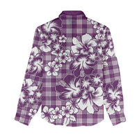 Hibiscus Pakala Sweetie Purple Women Casual Shirt Tropical Floral Stylized - Polynesian Pride