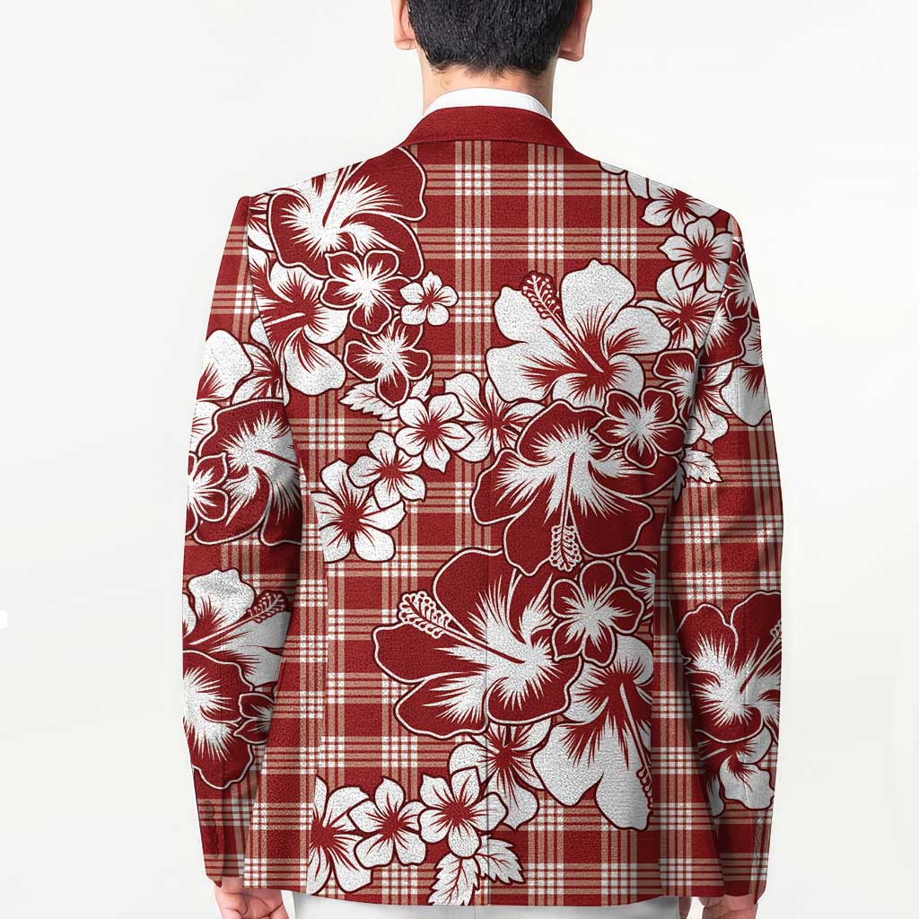 Hibiscus Pakala Fantasy Red Blazer Tropical Floral Stylized - Polynesian Pride