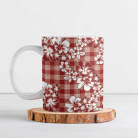 Hibiscus Pakala Fantasy Red Ceramic Mug Tropical Floral Stylized - Polynesian Pride