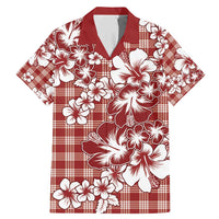 Hibiscus Pakala Fantasy Red Family Matching Mermaid Dress and Hawaiian Shirt Tropical Floral Stylized - Polynesian Pride