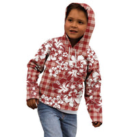 Hibiscus Pakala Fantasy Red Kid Hoodie Tropical Floral Stylized LT01 - Polynesian Pride