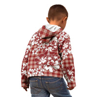 Hibiscus Pakala Fantasy Red Kid Hoodie Tropical Floral Stylized LT01 - Polynesian Pride