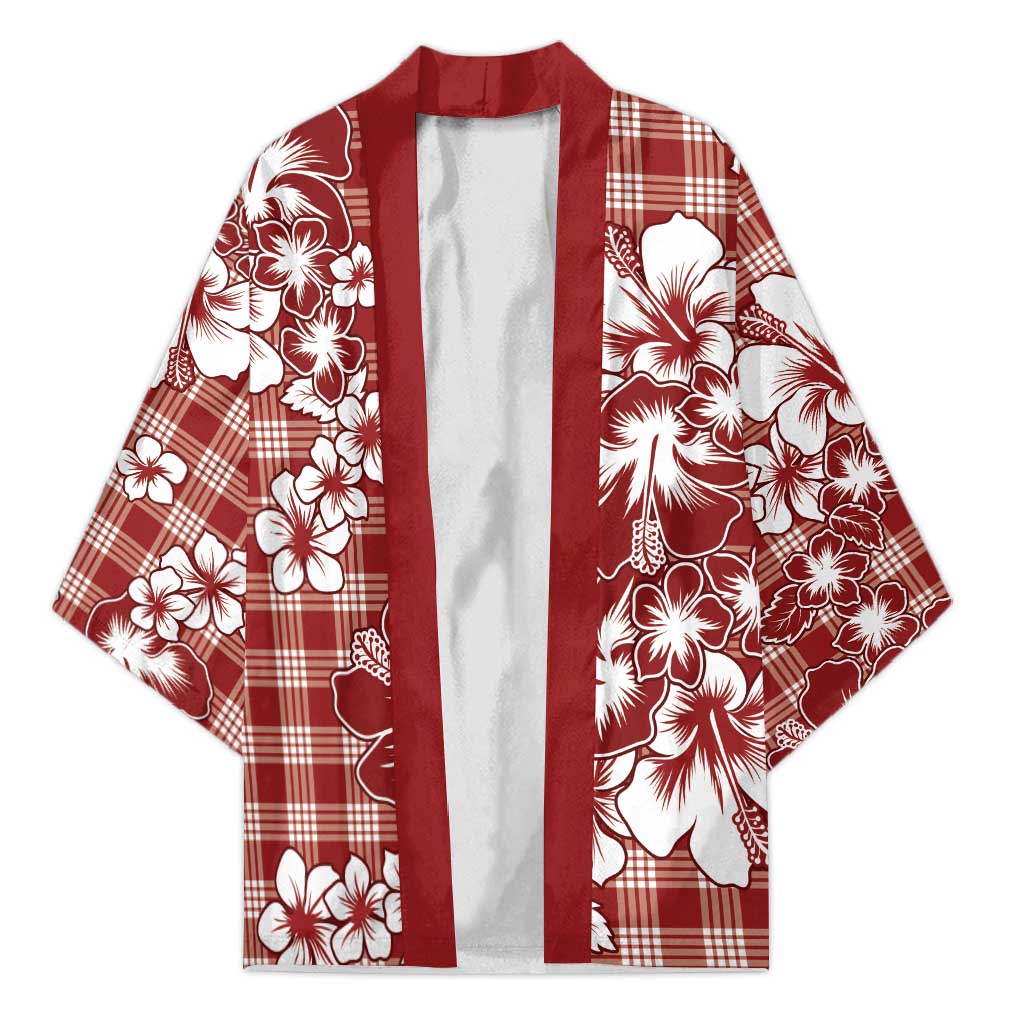 Hibiscus Pakala Fantasy Red Kimono Tropical Floral Stylized - Polynesian Pride
