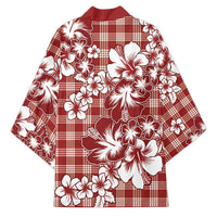 Hibiscus Pakala Fantasy Red Kimono Tropical Floral Stylized - Polynesian Pride