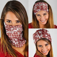 Hibiscus Pakala Fantasy Red Neck Gaiter Tropical Floral Stylized - Polynesian Pride