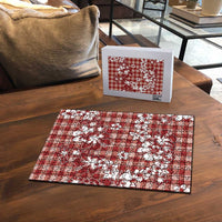 Hibiscus Pakala Fantasy Red Puzzle Tropical Floral Stylized - Polynesian Pride