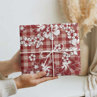 Hibiscus Pakala Fantasy Red Wrapping Paper Tropical Floral Stylized - Polynesian Pride