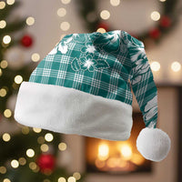 Hibiscus Pakala Aqua Teal Christmas Santa Hat Tropical Floral Stylized - Polynesian Pride