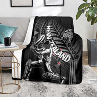 New Zealand Cricket Blanket Maori Kiwi Black Fern