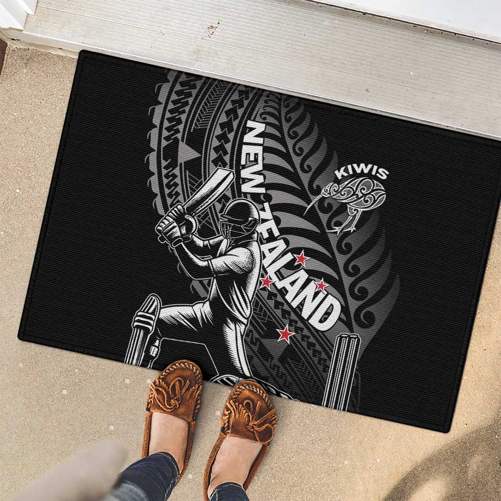 New Zealand Cricket Rubber Doormat Maori Kiwi Black Fern LT01 - Polynesian Pride