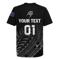 Custom New Zealand Cricket Rugby Jersey Maori Kiwi Black Fern