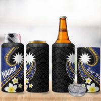 Personalised Nauru 4 in 1 Can Cooler Tumbler Naoero Proud Plumeria