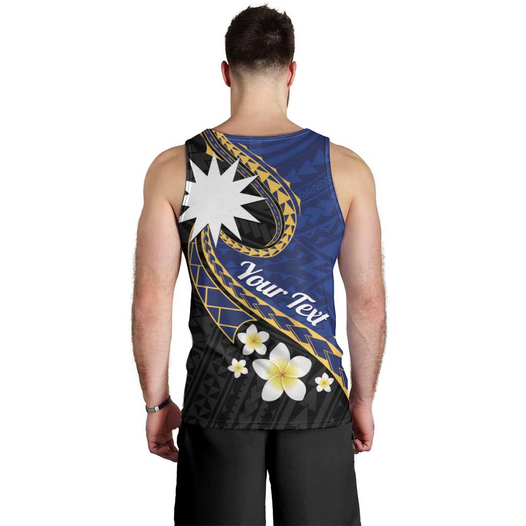 Personalised Nauru Men Tank Top Naoero Proud Plumeria