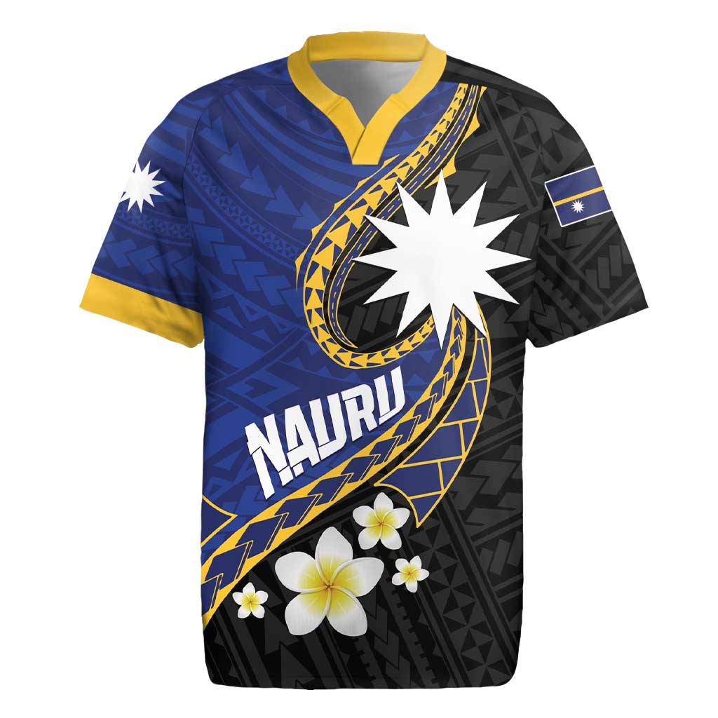 Personalised Nauru Rugby Jersey Naoero Proud Plumeria