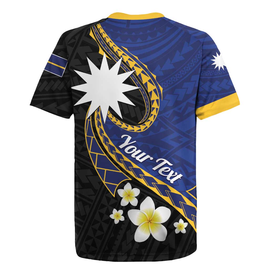 Personalised Nauru Rugby Jersey Naoero Proud Plumeria