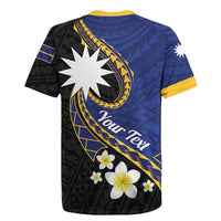 Personalised Nauru Rugby Jersey Naoero Proud Plumeria