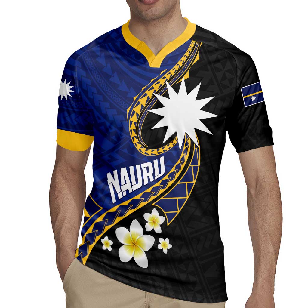 Personalised Nauru Rugby Jersey Naoero Proud Plumeria
