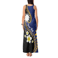 Personalised Nauru Tank Maxi Dress Naoero Proud Plumeria