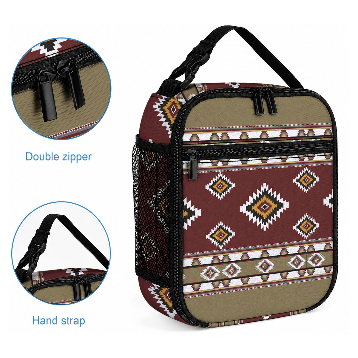 Native American Navajo Lunch Bag Tribal Pattern LT01 - Polynesian Pride