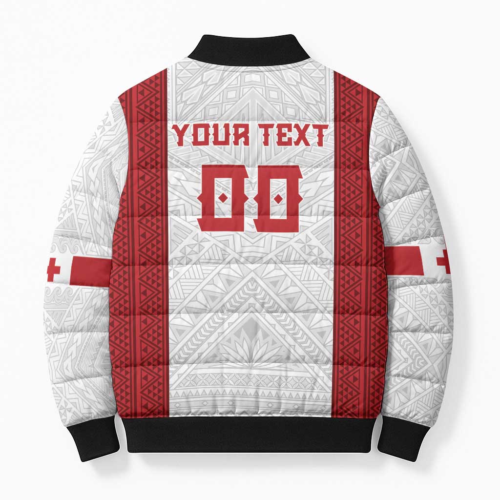 Tonga Rugby Custom Bomber Puffer Jacket Tonga Sea Eagles Go Champions