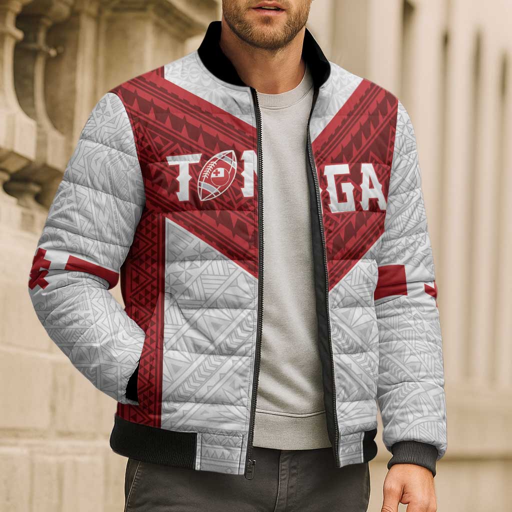 Tonga Rugby Custom Bomber Puffer Jacket Tonga Sea Eagles Go Champions